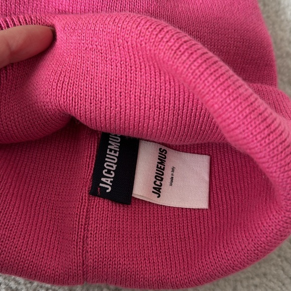 Jacquemus logo beanie 2021 Pink Capsule collection O/S - Picture 3 of 5